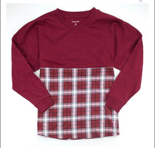 Plaid garnet spirit jersey
