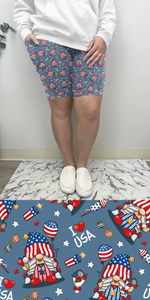 USA Gnome Bermuda Shorts w/ Pockets
