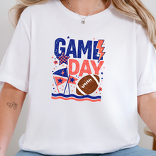 Wholesale Custom Color Game Day Graphic Tee - Blue/Red