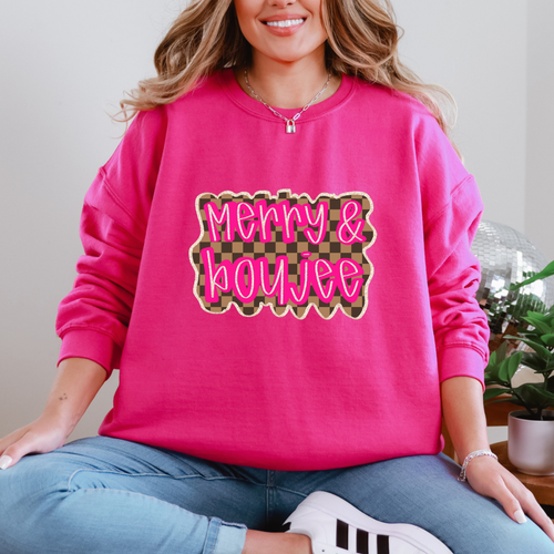 Merry & Boujee Graphic Tee and Sweatshirt