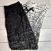 Black & White Crosshatch - Lounge Pants