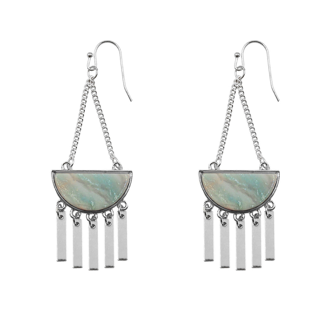 Bianca Collection - Silver Solar Earrings