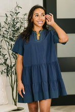 Boot Scootin' Boogie Tiered Dress in Navy - Sunshine Styles Boutique