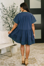 Boot Scootin' Boogie Tiered Dress in Navy - Sunshine Styles Boutique
