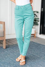 Bridgette High Rise Garment Dyed Slim Jeans in Aquamarine - Sunshine Styles Boutique