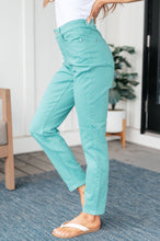 Bridgette High Rise Garment Dyed Slim Jeans in Aquamarine - Sunshine Styles Boutique