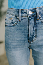 Carla High Waist Ankle Straight Jean in Break Through Blue
