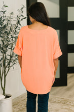 Counter Part Crinkle Woven V-Neck Top in Coral - Sunshine Styles Boutique