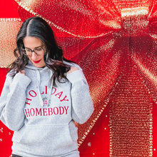 Holiday homebody embroidered knit fleece