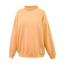 Garment dyed mock necks