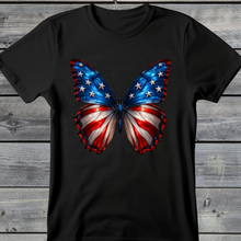 Wholesale Summer Fun Collab Graphic Tee Collection - Freedom Wings Black Tee