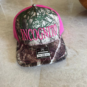 Incognito embroidered hat