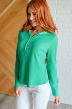 Greensleeves Waffle Knit Henley - Sunshine Styles Boutique