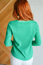 Greensleeves Waffle Knit Henley - Sunshine Styles Boutique