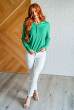 Greensleeves Waffle Knit Henley - Sunshine Styles Boutique