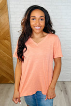 I Don't Have to Choose V-Neck Tee in Apricot Ice