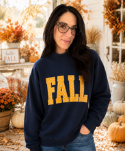 Fall polka dot navy mock neck
