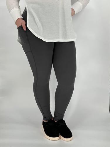 Charcoal Sport Pocket Leggings