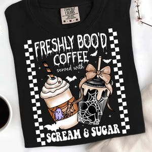 Freshly booed coffee
