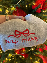 Very merry embroidered knit sweatshirt