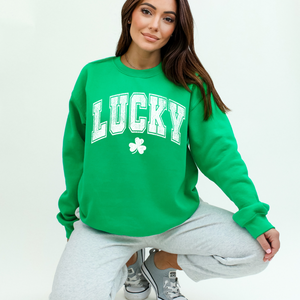 Grungy Lucky with shamrock