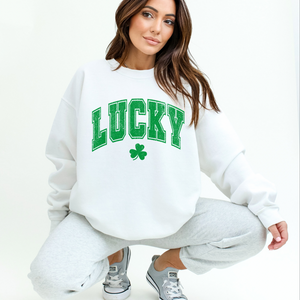 Grungy Lucky with shamrock