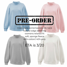 Colored ribbed Mock neck sweatshirt