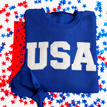 USA sweatshirt appliqué