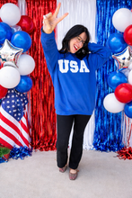 USA sweatshirt appliqué