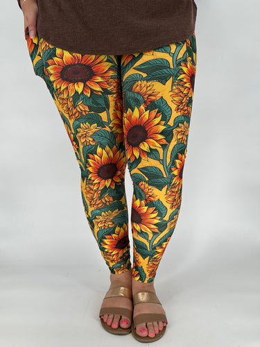 Stunning Sunflower Leggings w/ Pockets