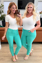 Bridgette High Rise Garment Dyed Slim Jeans in Aquamarine - Sunshine Styles Boutique