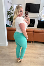 Bridgette High Rise Garment Dyed Slim Jeans in Aquamarine - Sunshine Styles Boutique