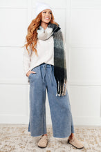 Wanderlust Wrap Oversized Plaid Fringe Scarf in Grey and Jade - Sunshine Styles Boutique