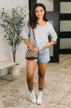 It's All You Oversized Tunic Top in Grey