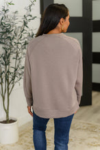 It's The Little Things Relaxed Scuba Pullover in Cocoa