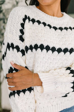 Ivy Lane Textured Sweater in White and Black