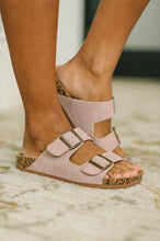 Jete Nubuck Double Buckle Slides in Blush - Sunshine Styles Boutique
