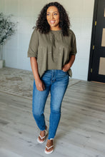 Less Than Stressed Asymmetrical Distressed Top