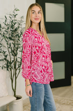 Lizzy Top in Pink Paisley - Sunshine Styles Boutique