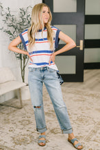 National Beauty Sleeveless Striped Top
