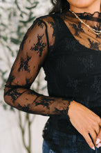 Next Level Patterned Layering Top in Black