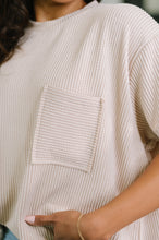 Not That complicated Textured Boxy Tee in Ash Mocha