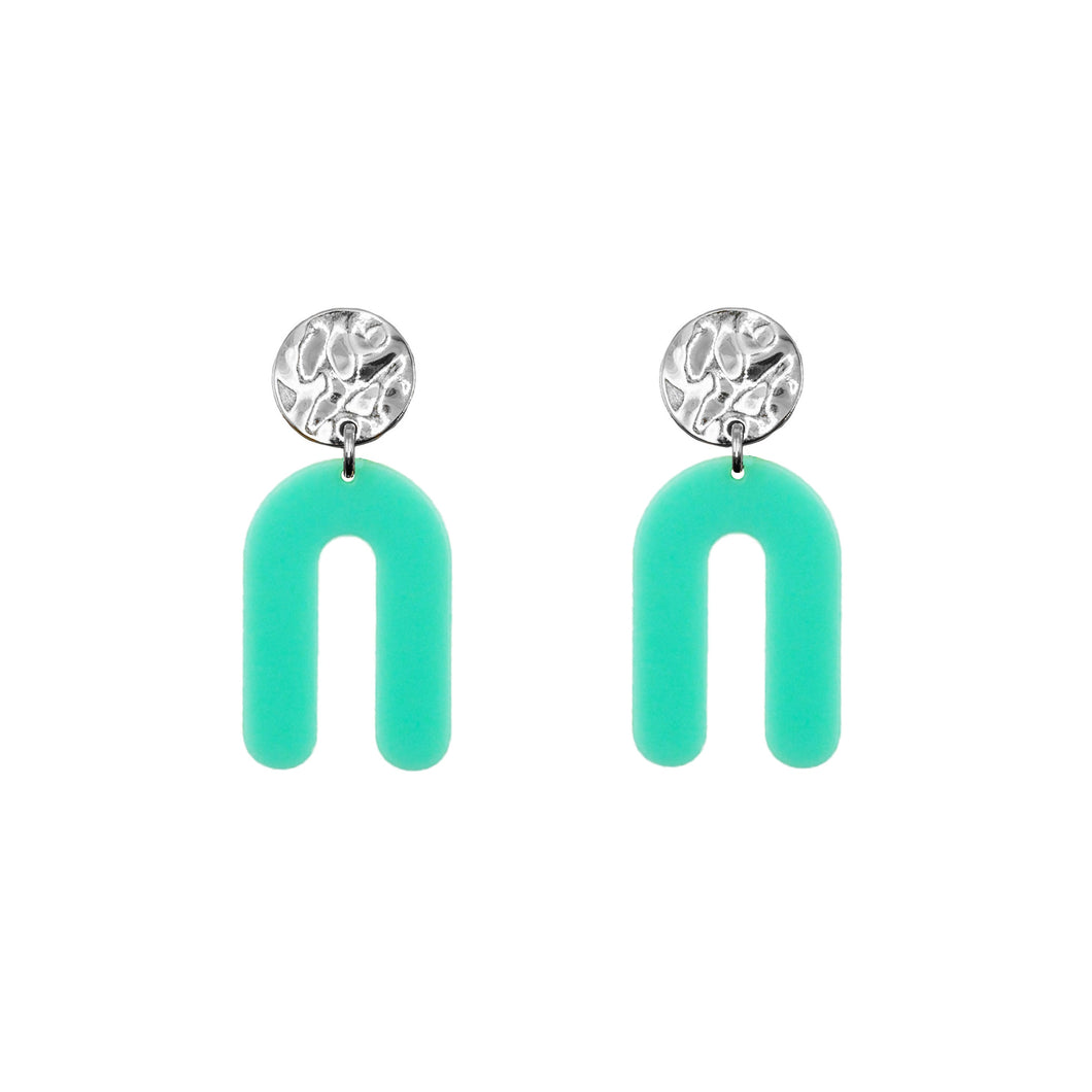 Rayne Collection - Silver Mint Earrings