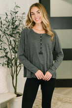 Rooftop View Raglan Sleeve Henley Top - Sunshine Styles Boutique