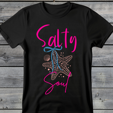Wholesale Summer Fun Collab Graphic Tee Collection - Salty Soul Black Tee