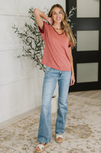 Sew Into You V-Neck Top in Light Rust