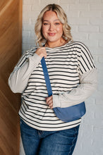 Super Clever Patchwork Striped Top in Ivory