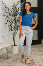 Sweat It High Waisted Joggers in Heather Grey