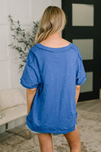 Thanks To You Relaxed Tee in Royal Blue