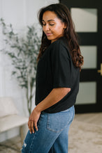 Together We're Unlimited Basic V-Neck Tee in Black
